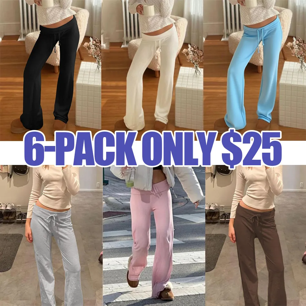 Women's Solid Adjustable Drawstring Waist Straight Leg Pants, Minimalist Flattering Pants for Women, Fashion Casual Chic Fitted Drop Waist Trousers for Daily Outdoor Casual Wear