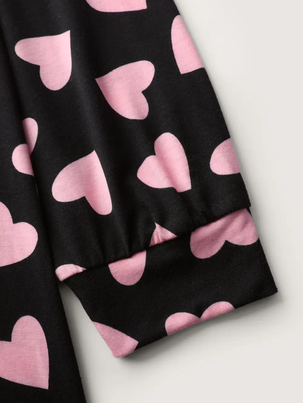 Sweet Hearts Stretchy Waist Knit Loungewear Set