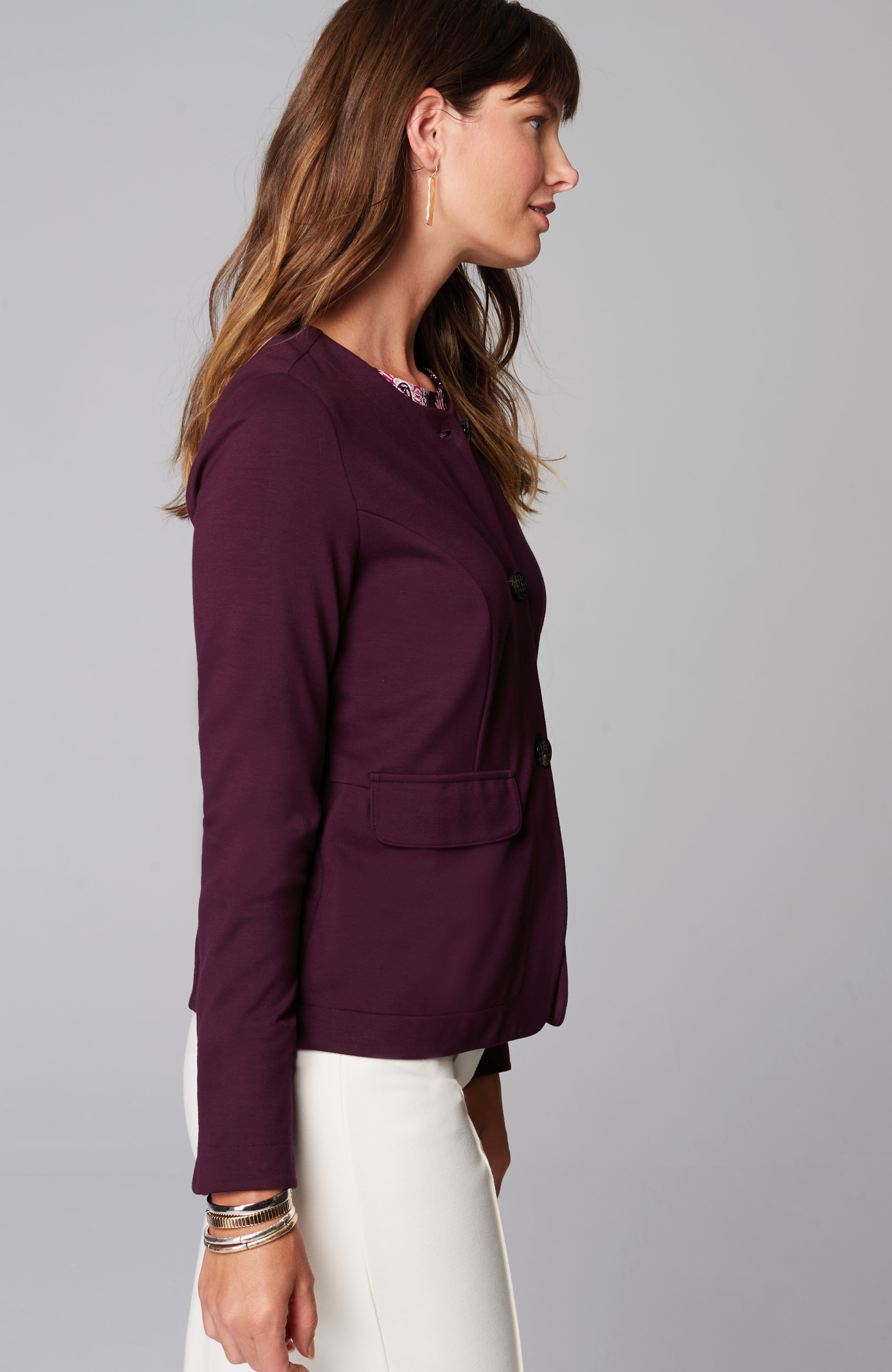 Wearever Double-Face Jersey 3-Button Jacket