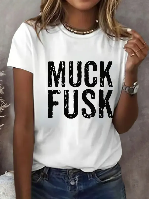 Women’S Retro Print T-Shirt