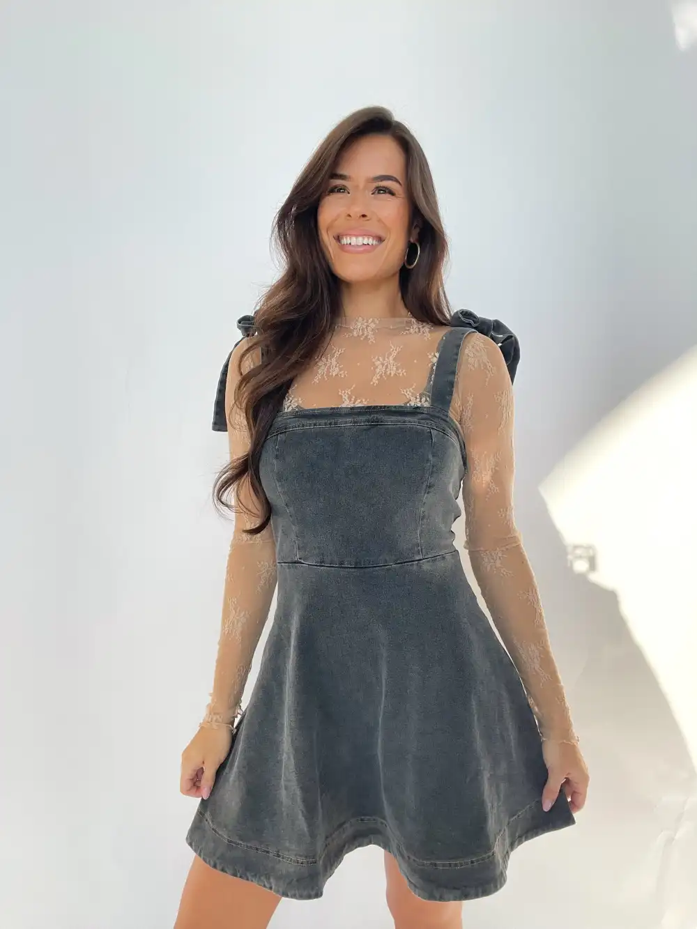 Acid Wash Denim Dress
