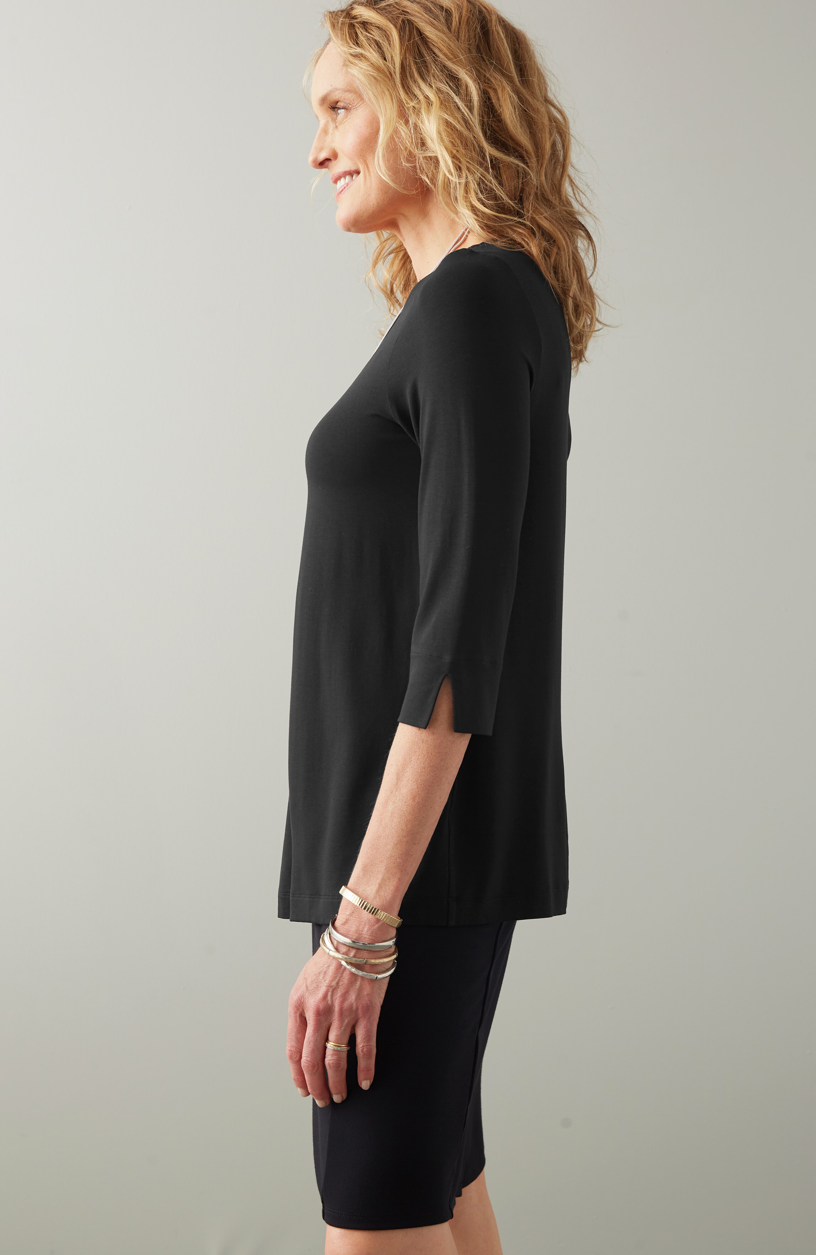 Wearever Ballet-Sleeve Crew-Neck Top