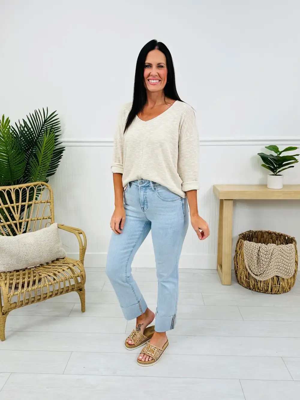 MOCO Exclusive Not Your Mother's Tummy Control Mom Jeans