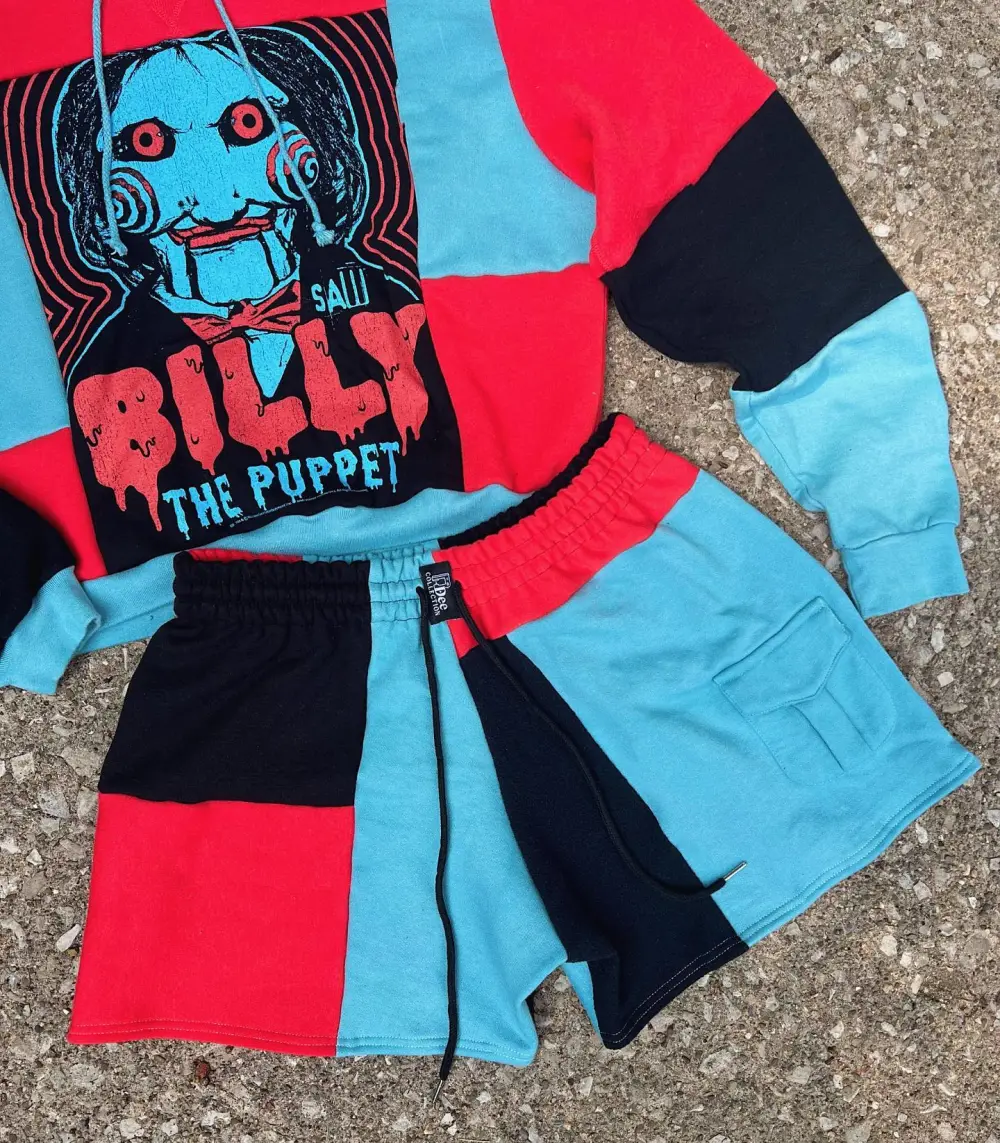 2 piece set tops and bottoms how perfect and cozy piece for your Halloween day