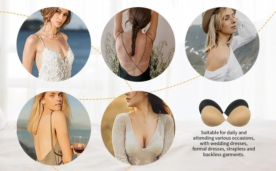 👙Adhesive invisible gathering bras