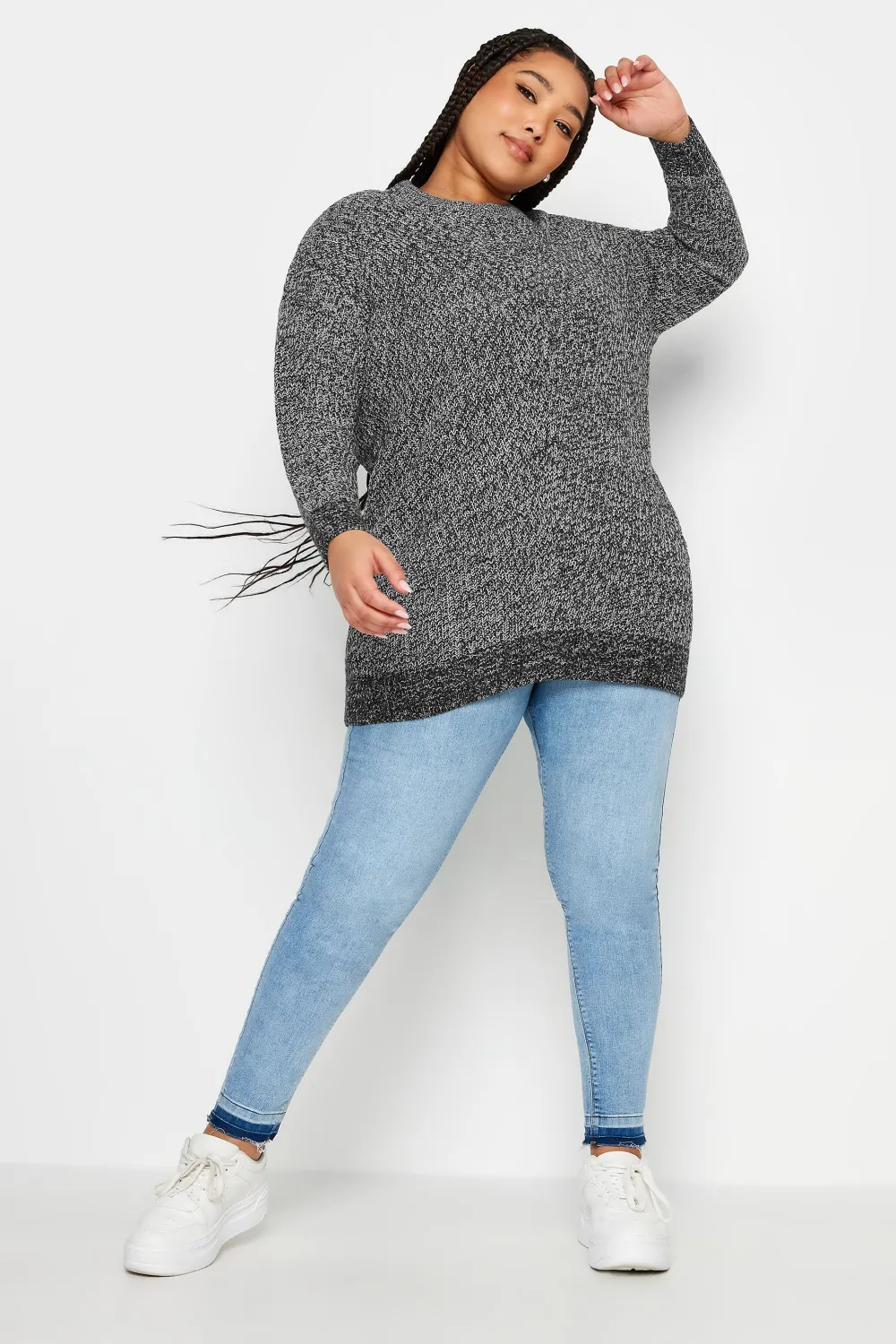YOURS Curve Pink Essential Knitted Jumper