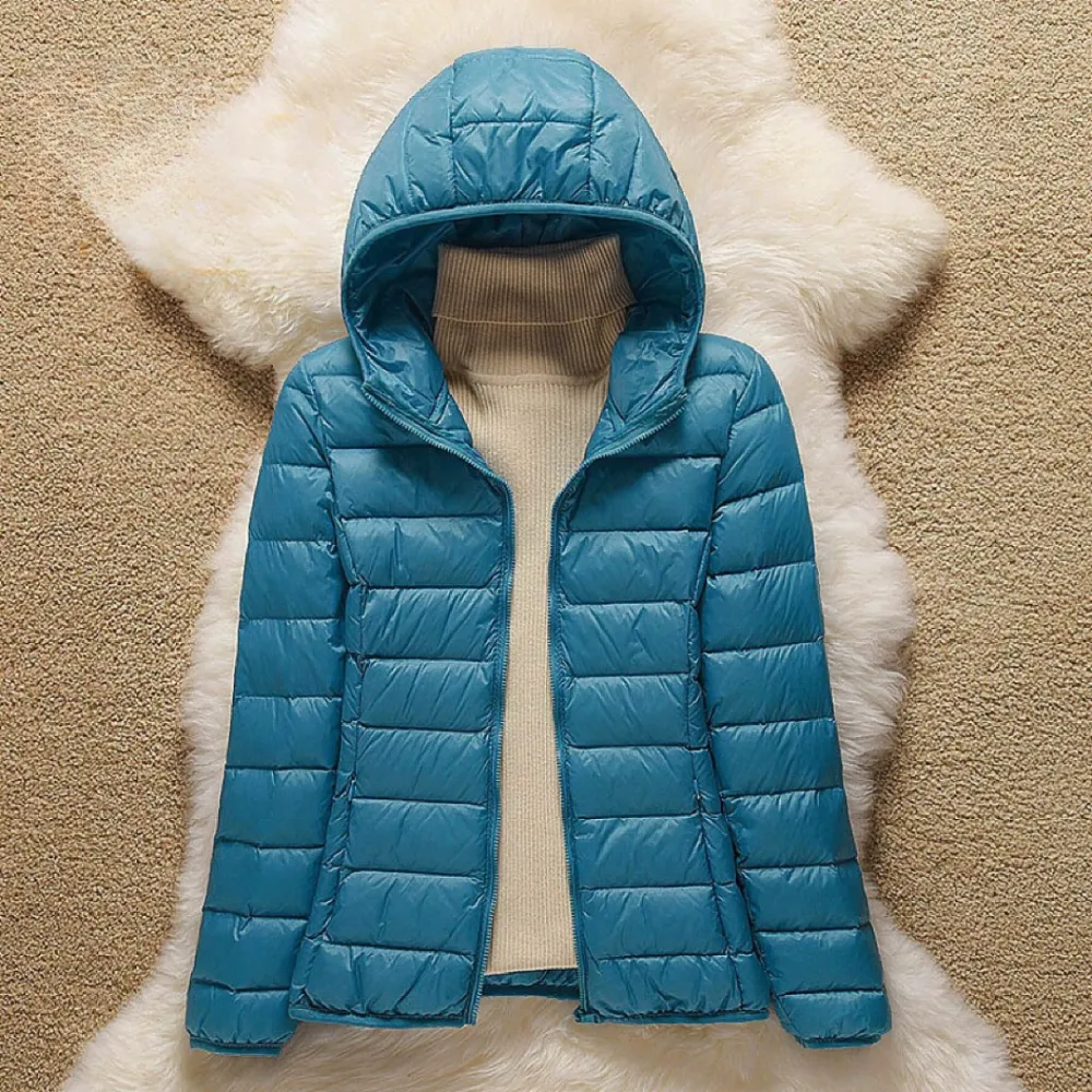 Metta Padded Mid Jacket | Ocean Blue