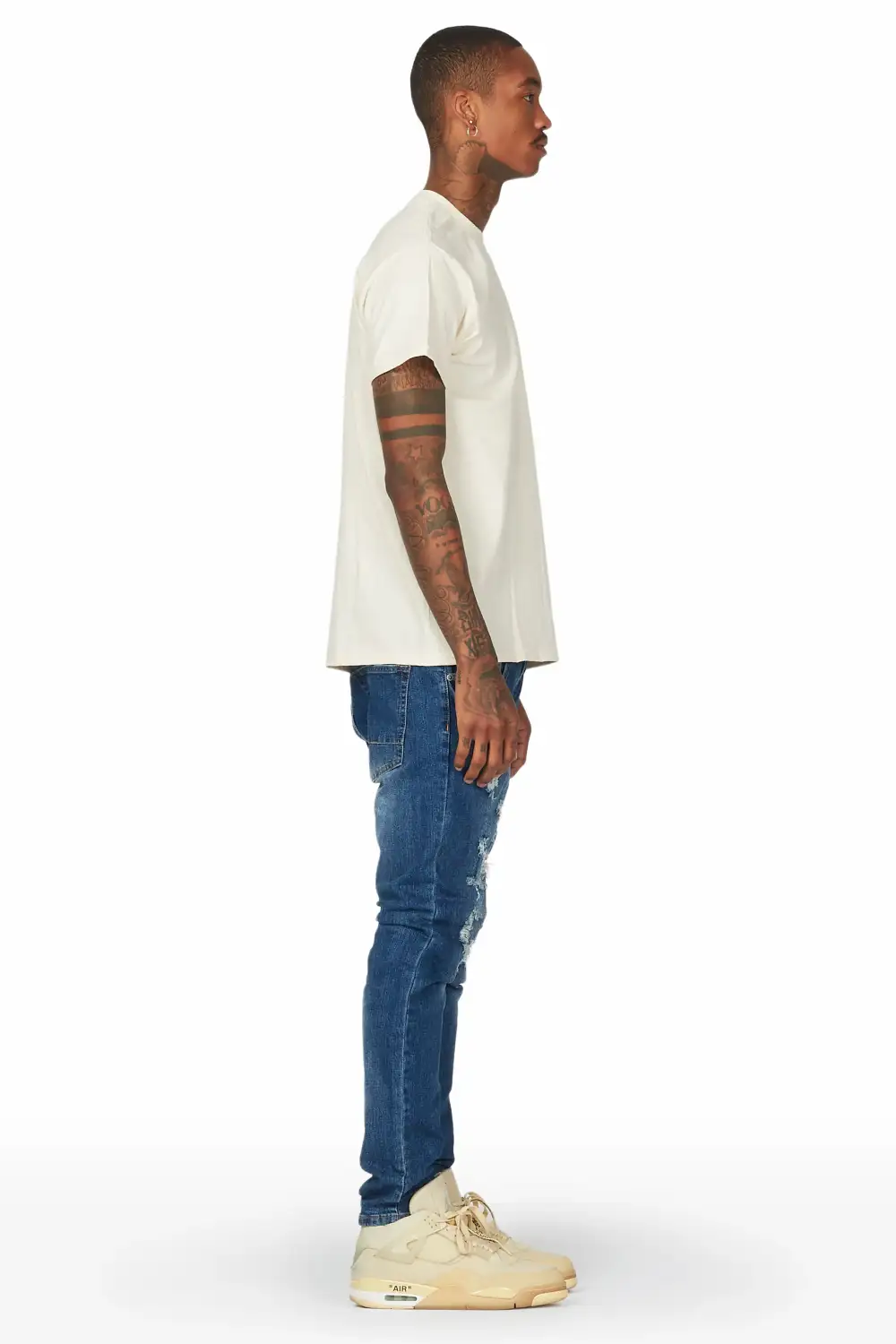 Lake Beige/Black T-Shirt/Slim Fit Jean Bundle