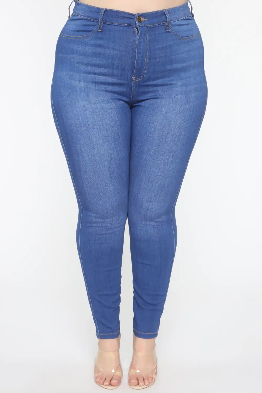 Emma Super Stretch High Rise Skinny Jean - Blue