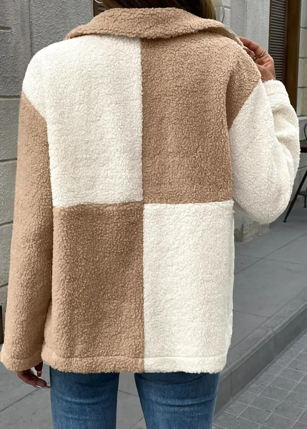Light Coffee Tummy Coverage Long Sleeve Coat