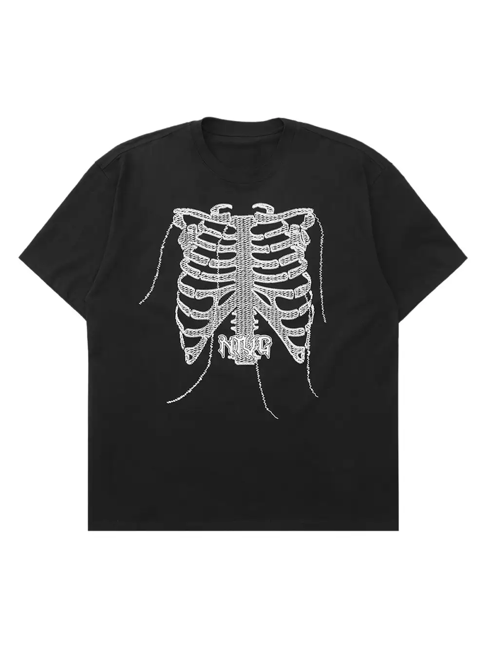 Street Skull Print T-shirt