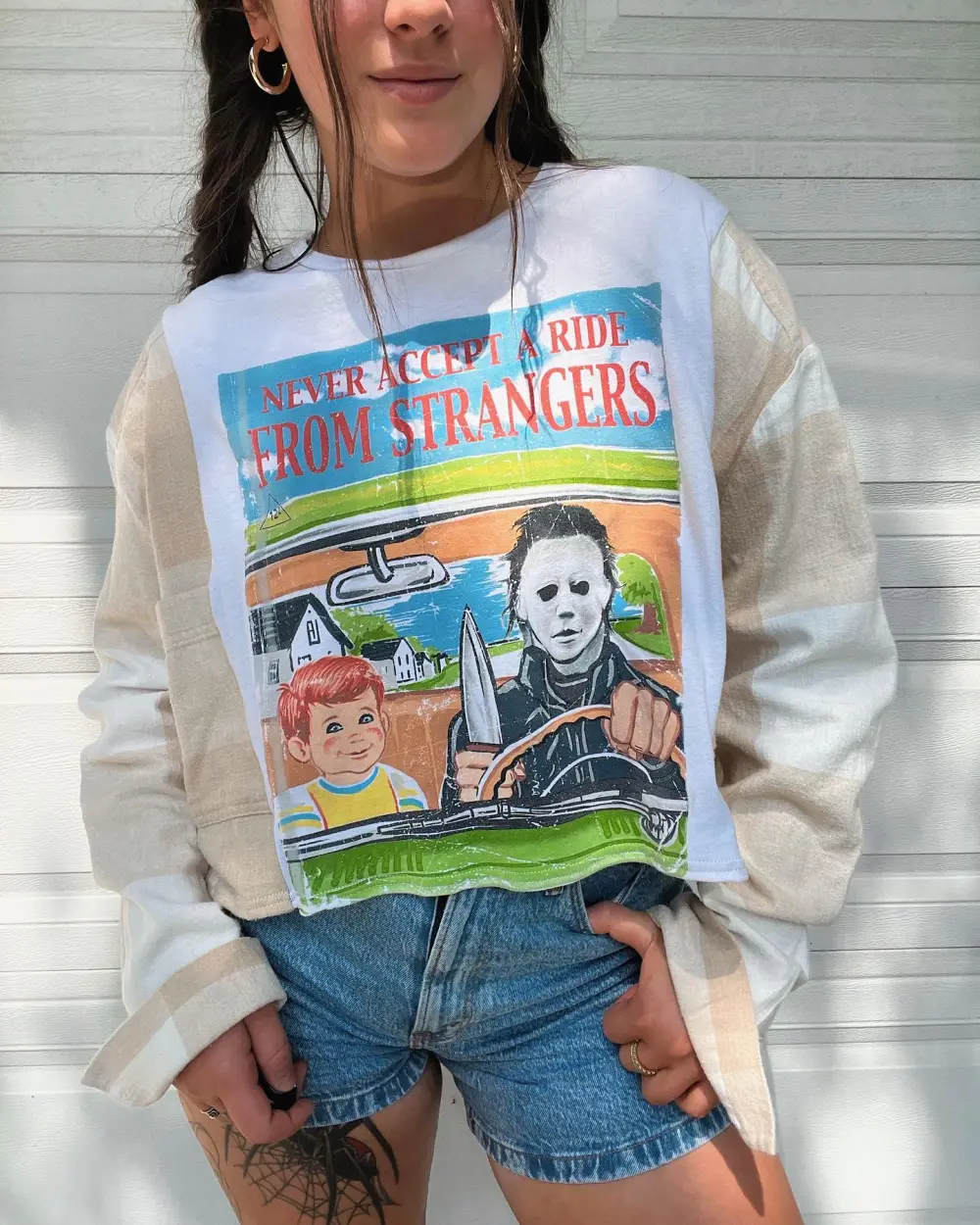 Beige hoodie sweatshirts how perfect and cozy piece for your Halloween day
