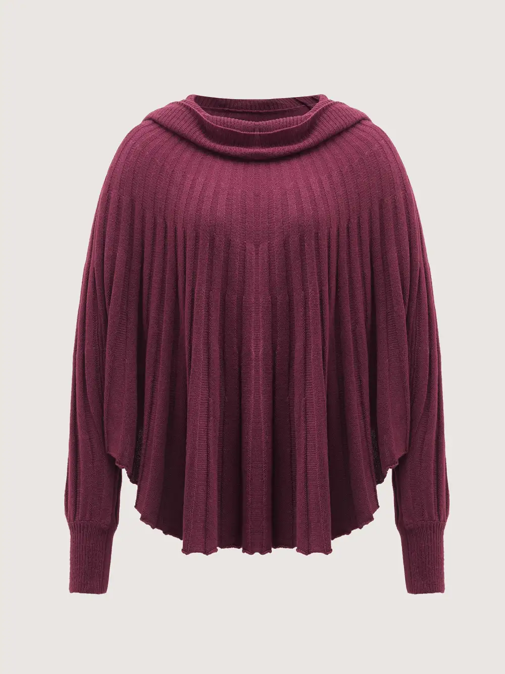 Textured Ulta-Relaxed Drape Stretchy Pullover