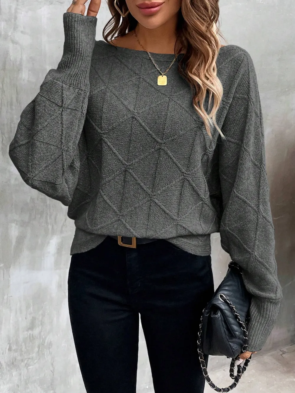Casual Women's Batwing Sleeve Sweater