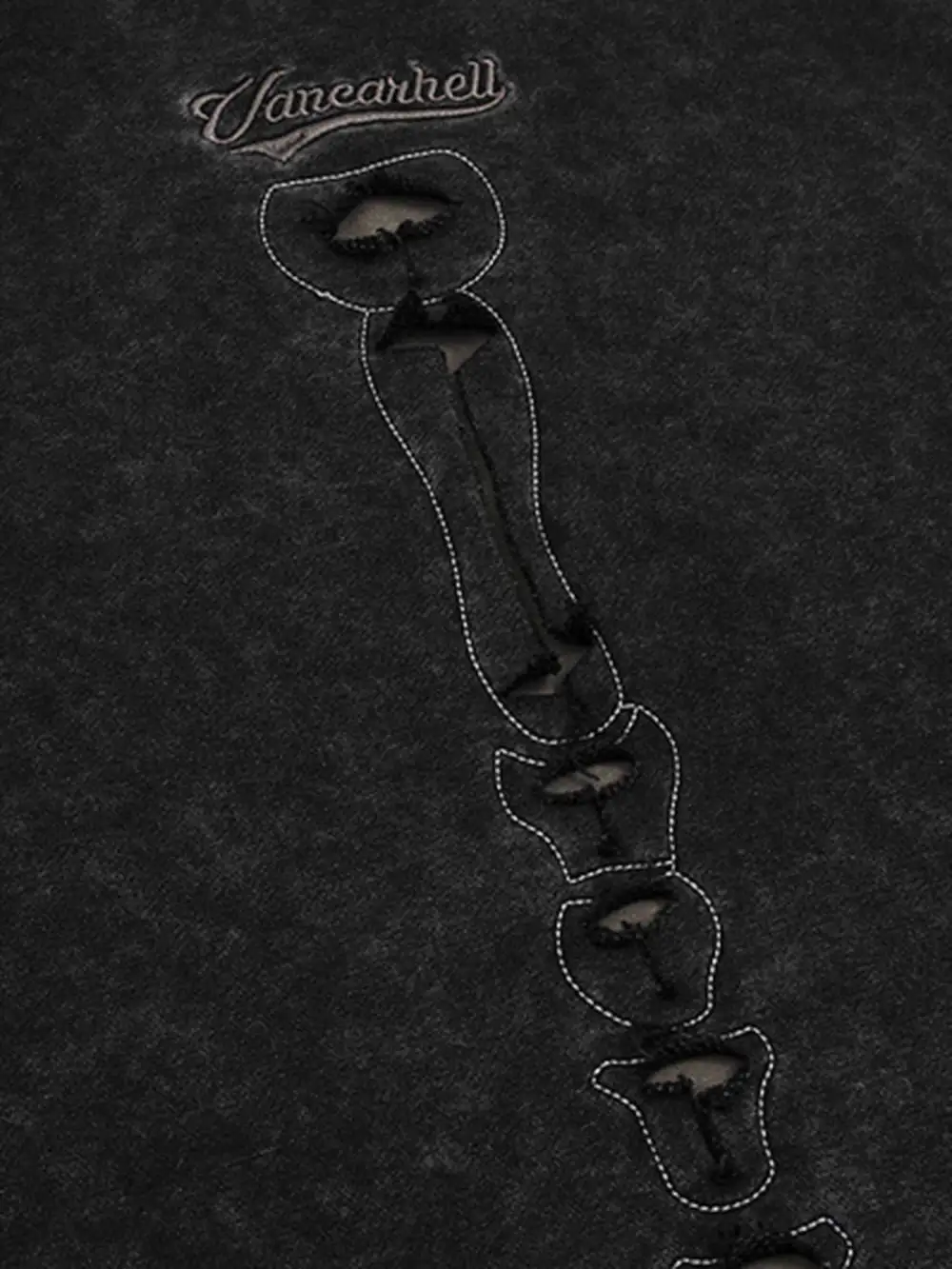 Washed And Aged Hooded Sweatshirt  - 1674