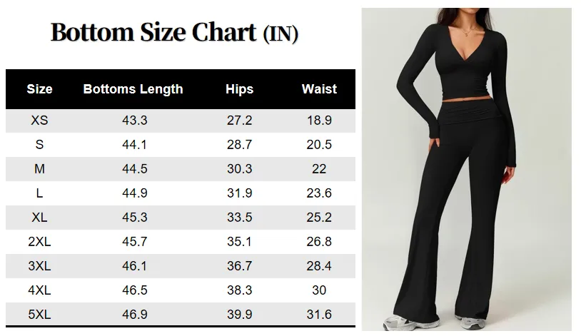 Women's High Elastic Soft V-Collar Flared Pants Set