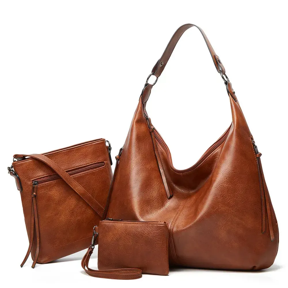 Women's Three-in-one Leather Bag