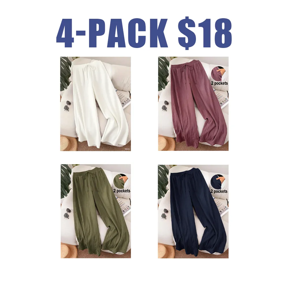 Women's Casual Wide Leg Pants – Comfy, Loose Fit Trousers for All Seasons