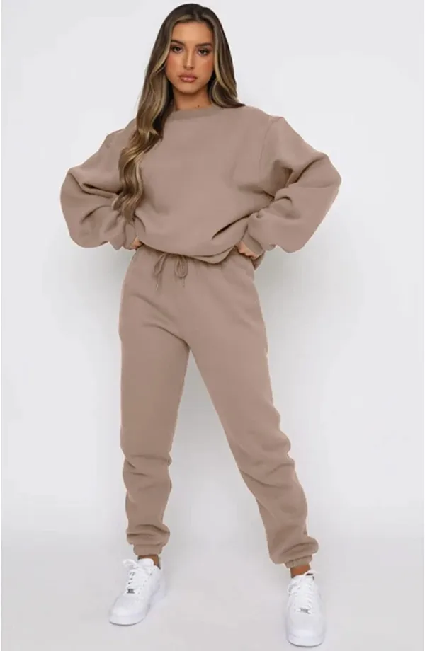 (🔥Clearance) Sweatsuits for Women Set 2 Piece Jogging Suit Long Sleeve Pullover Sweatshirts Sweatpants Tracksuit Casual Outfits