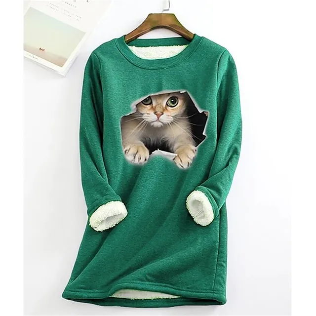 Women's Sweatshirt Pullover Fleece Active Streetwear Sportswear 1