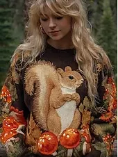 Women's Sweater Cardigan Casual Soft Animal Ribbed Hooded Pocket Buttons Knitted Long Sleeve Long Tops Knit Outdoor Daily Weekend Pink Blue Fall Winter