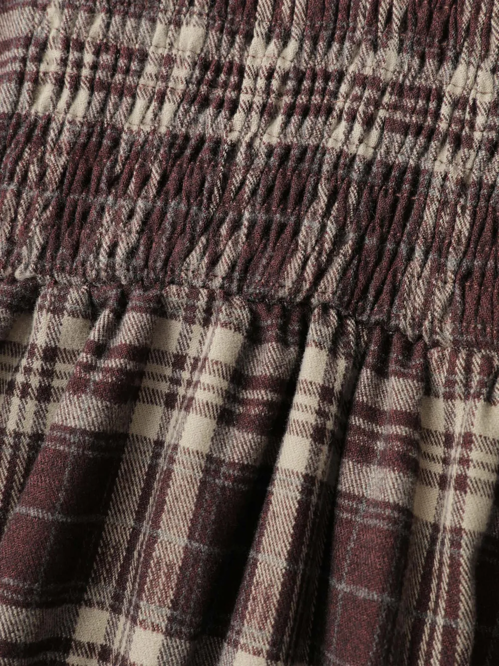 Retro Plaid Drop Waist Tie Midi Dress