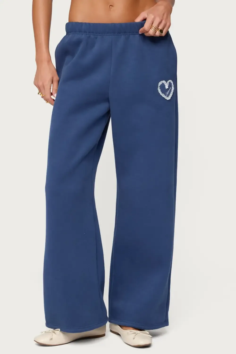 Love Edikted Wide Leg Sweatpants