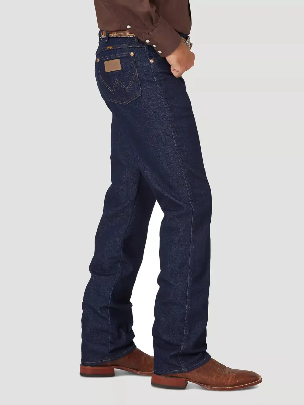 WRANGLER COWBOY CUT SLIM FIT ACTIVE FLEX JEANS IN BLEACH