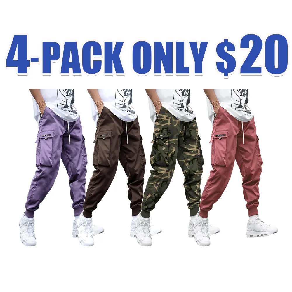 Men's Flap Pocket Drawstring Cargo Pants, Loose Drawstring Waist Jogger Trousers, Summer, Men Clothes, Please Purchase A Size Up