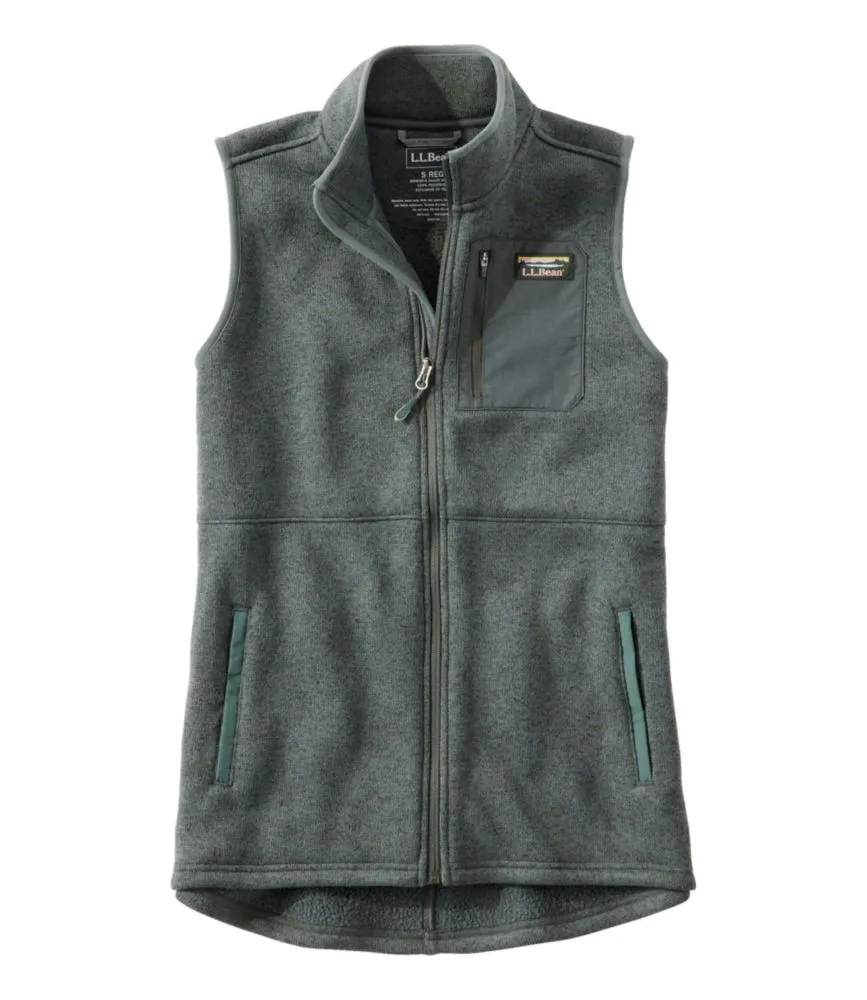 Women's Sweater Fleece Long Vest