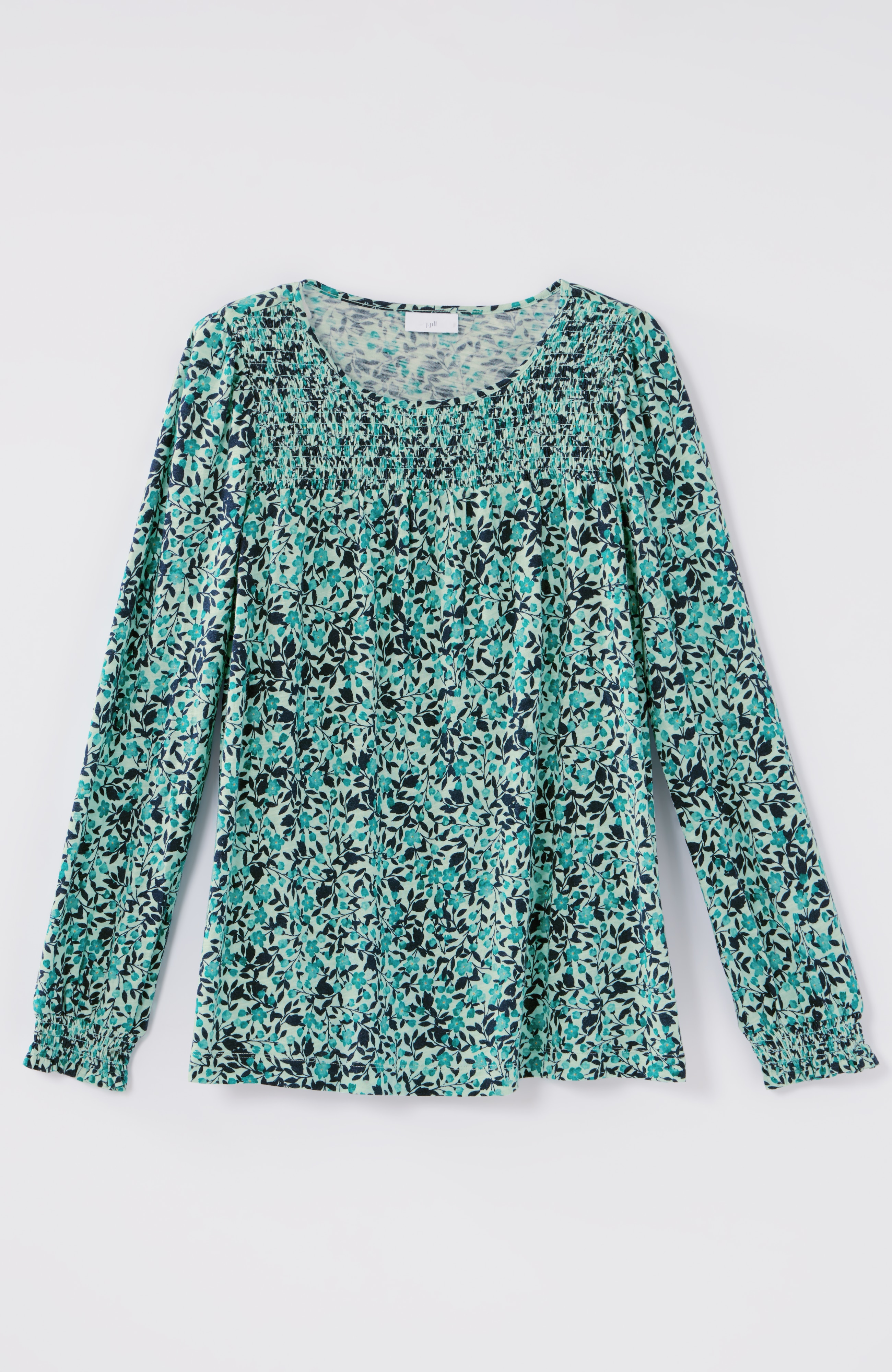 Smocked Floral Top