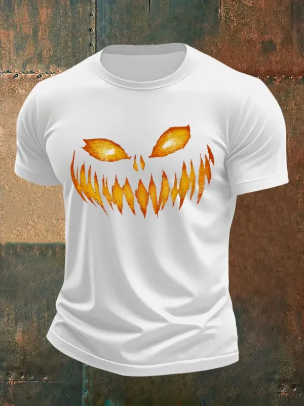 Men's Autumn Pumpkin Devil T-shirt