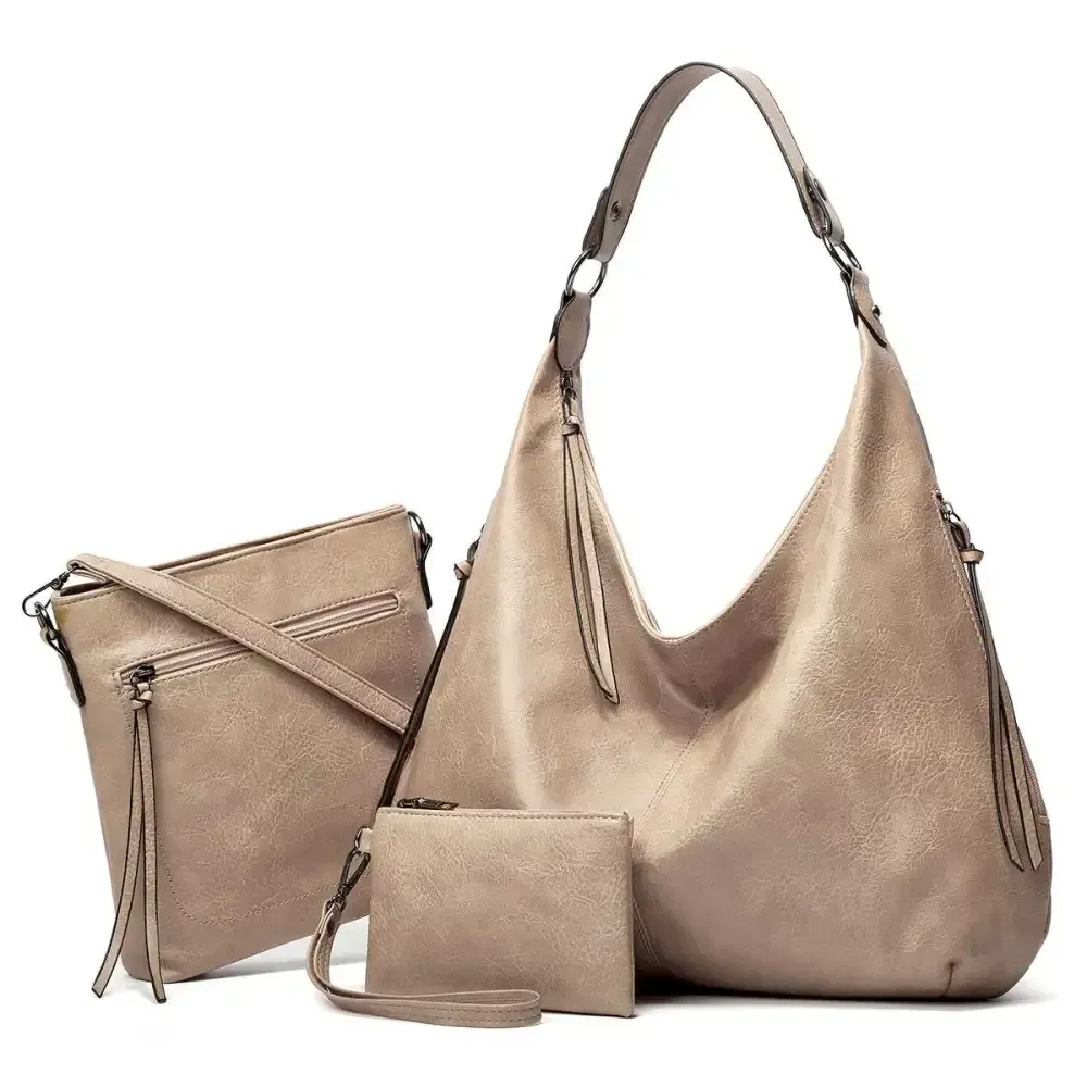 Women's Three-in-one Leather Bag