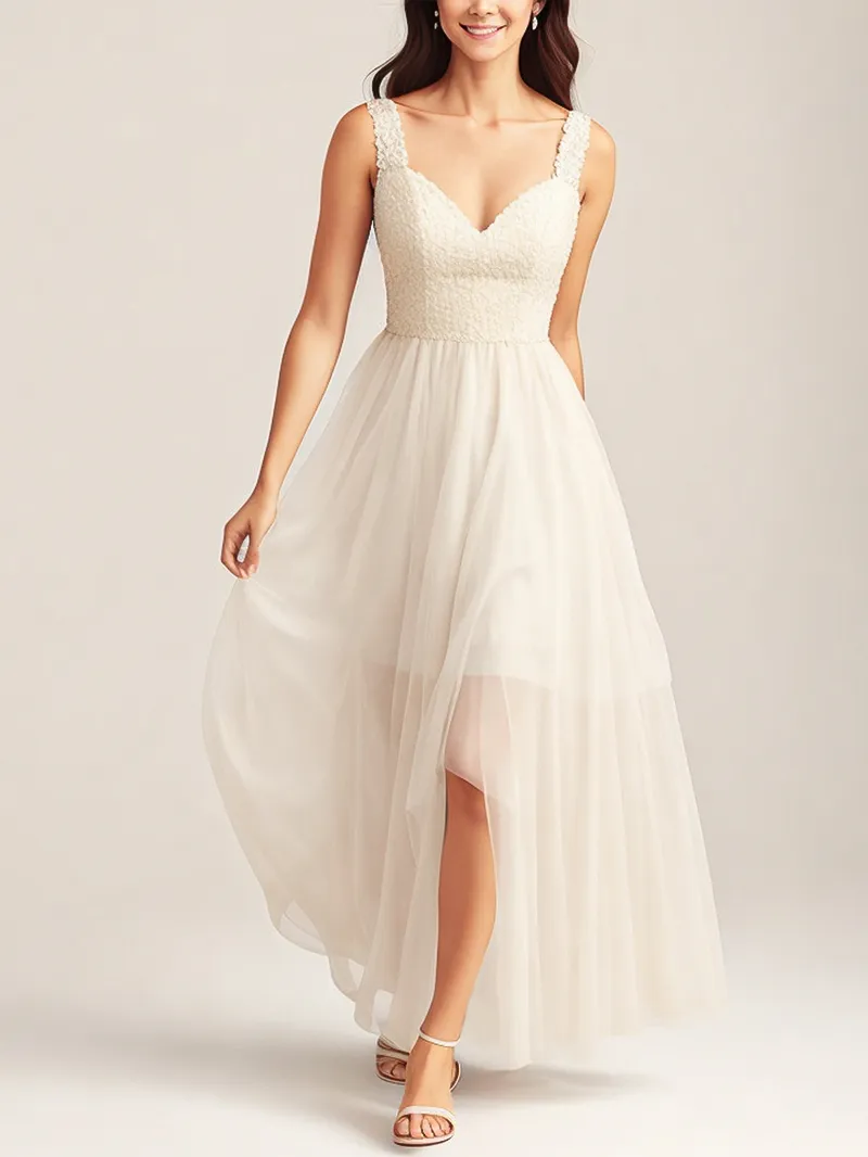 Lace Long Dress Women's Bridesmaid Dress