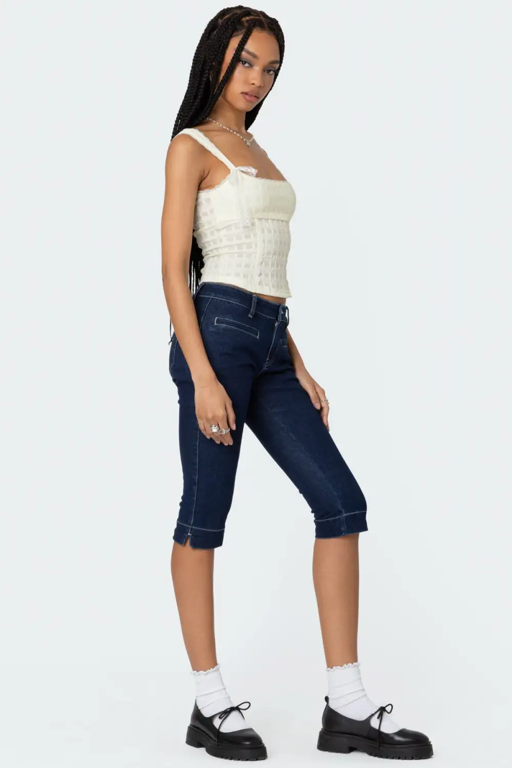Textured Bustier Top