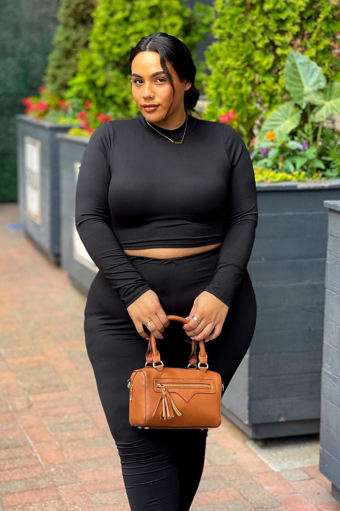 Meet At My Favorite Spot Legging Set - Black