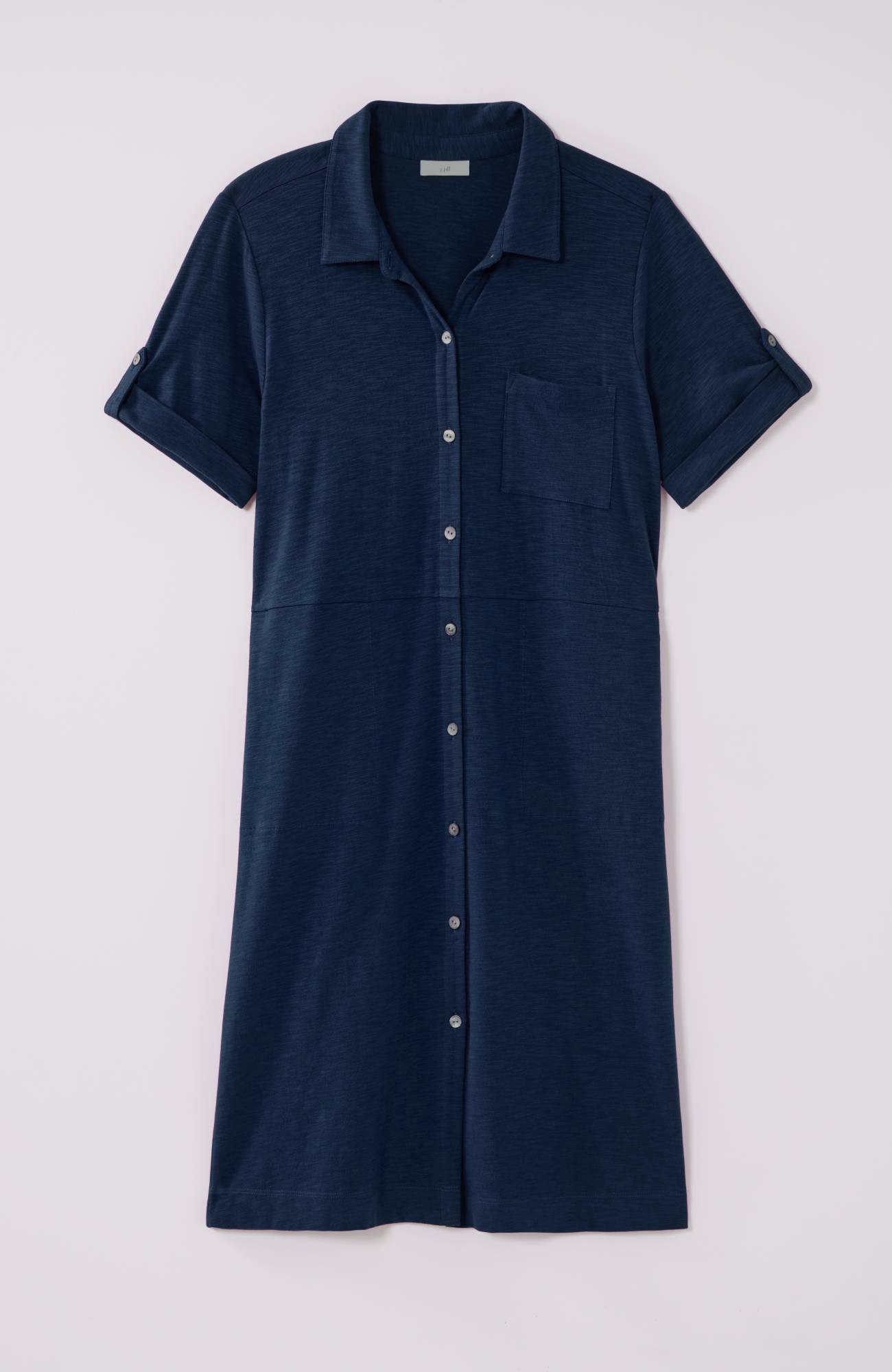 Classic Cotton-Slub Shirtdress