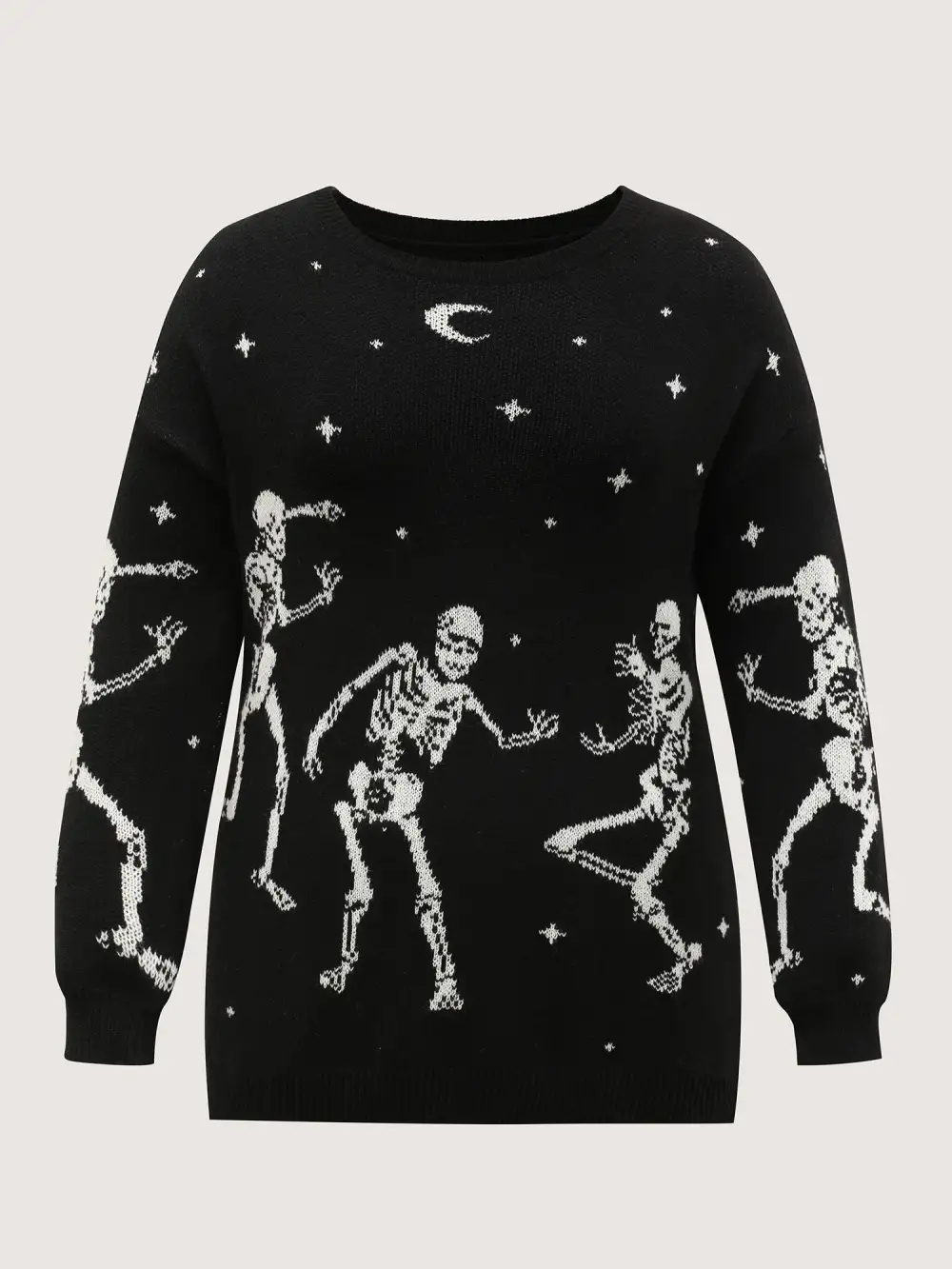 Supersoft Dancing Skeleton Print Pullover