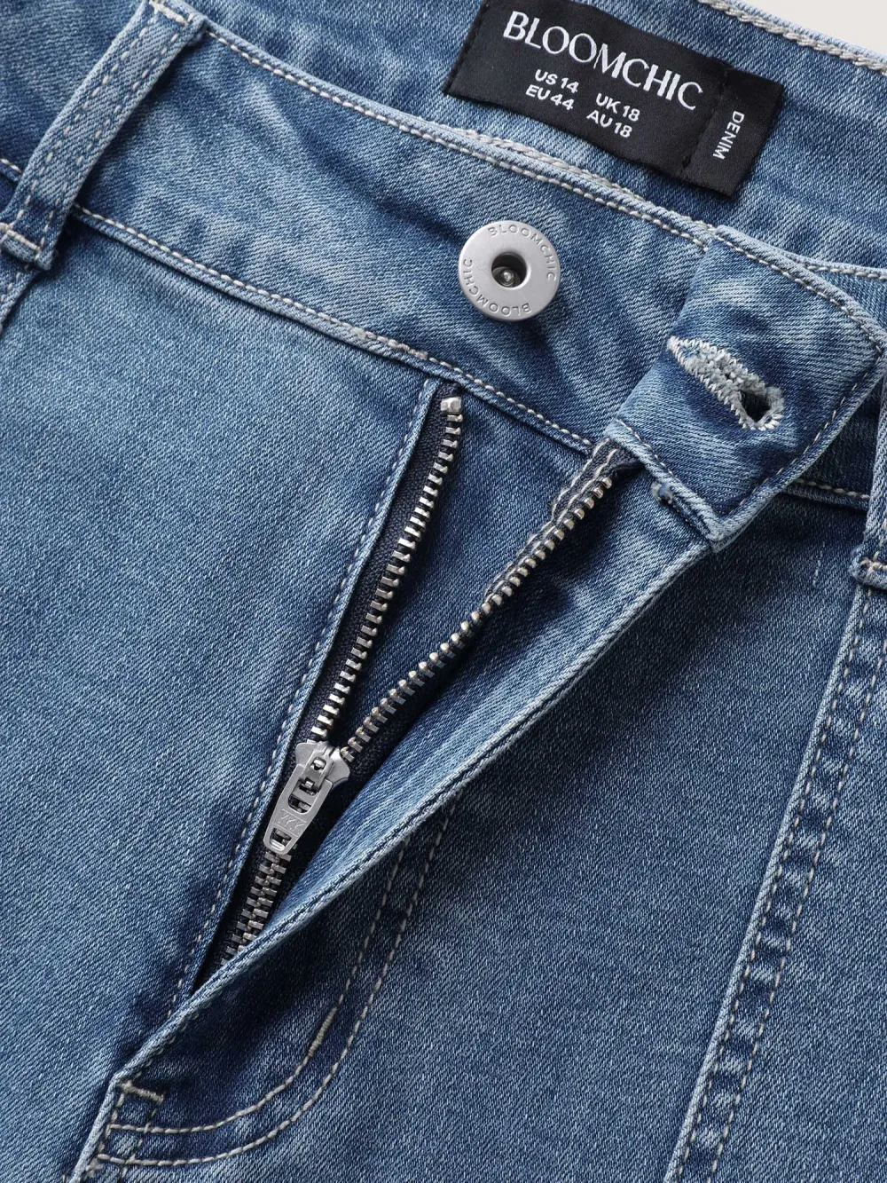 Elastic Waist Skinny-Fit Pocket Jeans