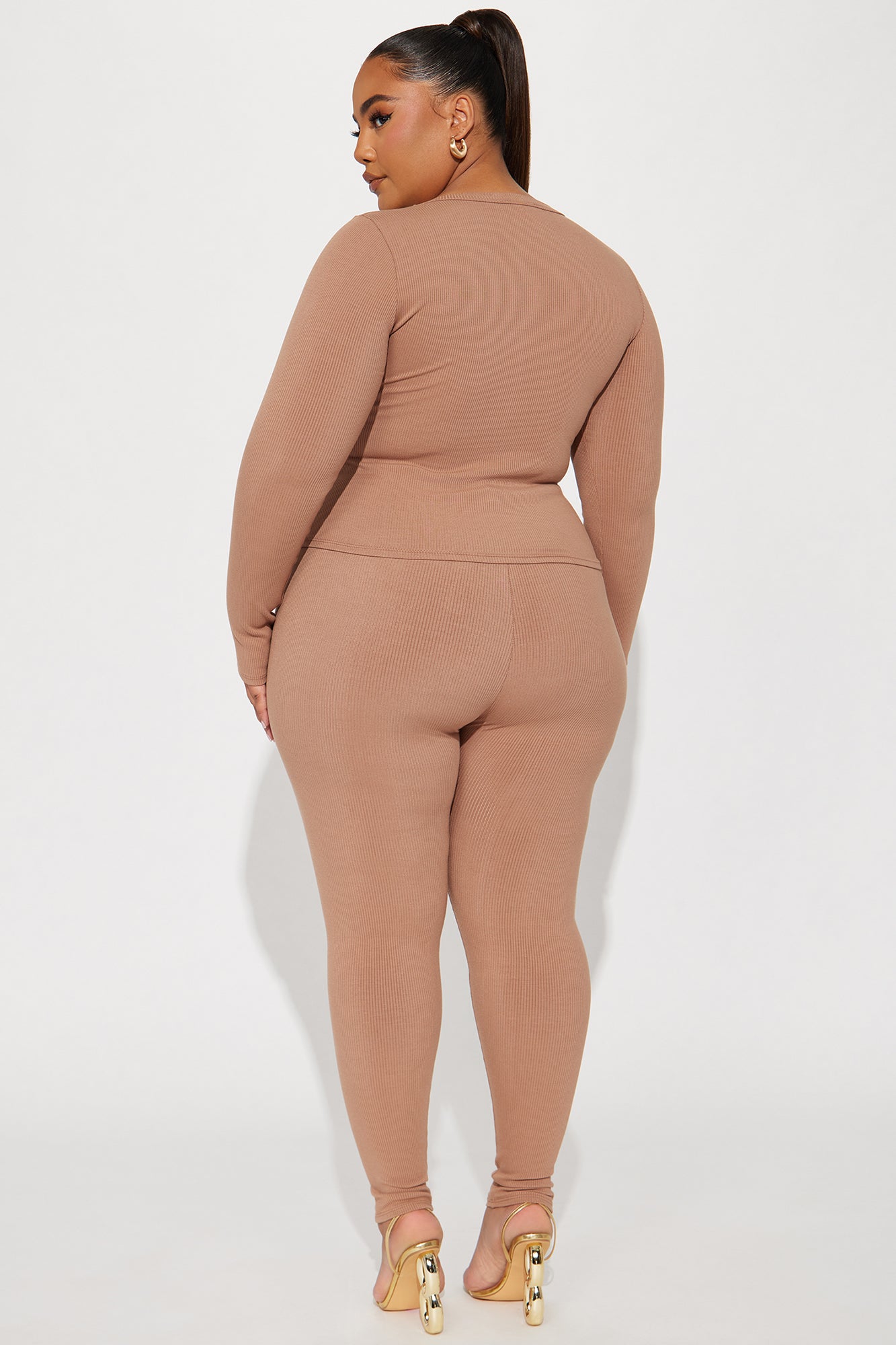 Braelynn Snatched Pant Set - Nude