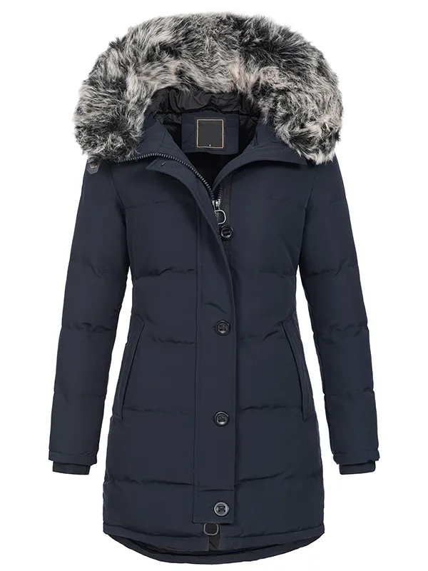 Designer women's winter coat parka