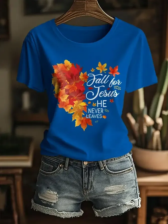 Women's Autumn Casual Faith T-shirt
