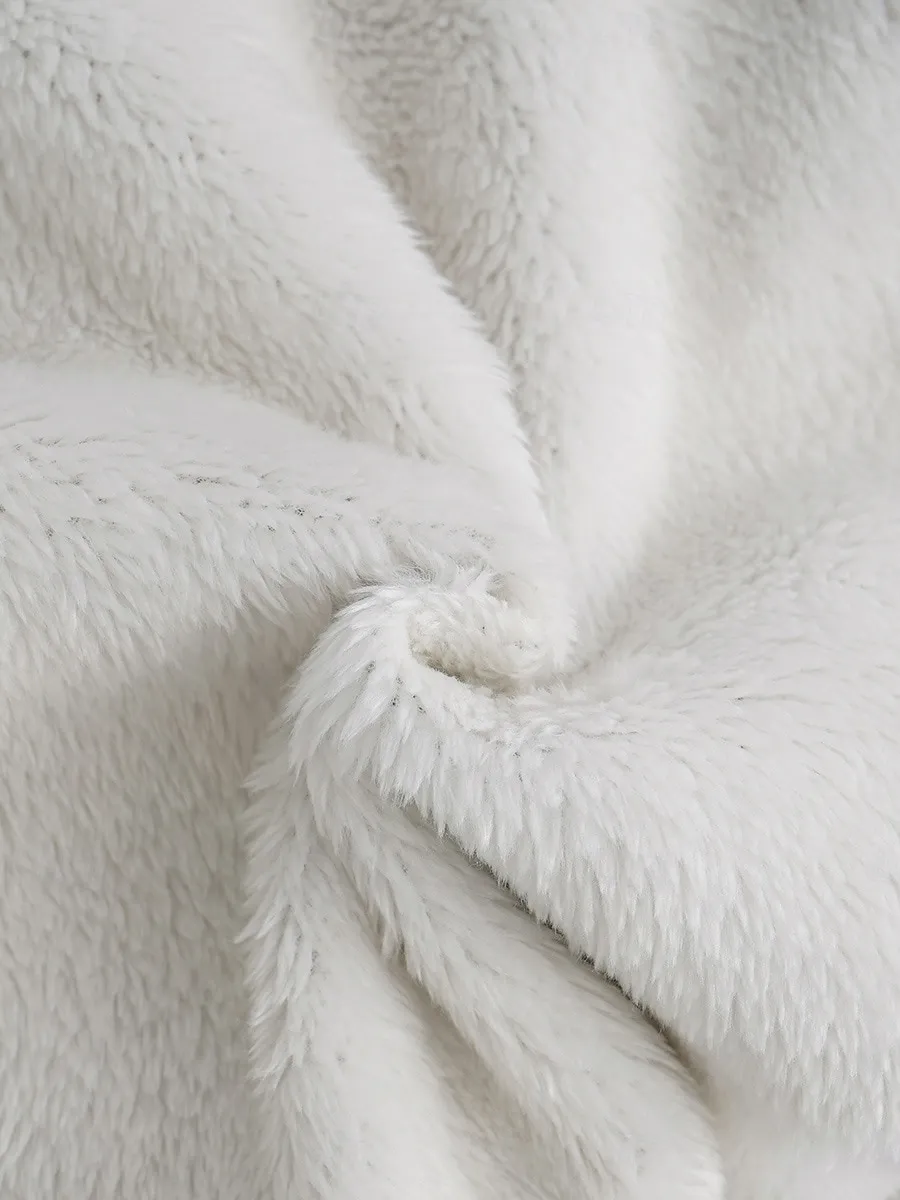 Women's Pullover Hoodie Sweatshirt Graphic Letter Warm Casual Sherpa Fleece Long Sleeve Hooded Long Tops Street Dailywear Casual Print Dark Pink Blue Gray Fall Winter