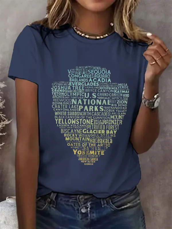 T-Shirt Women Women'S Protect National Parks T-Shirt Art Print