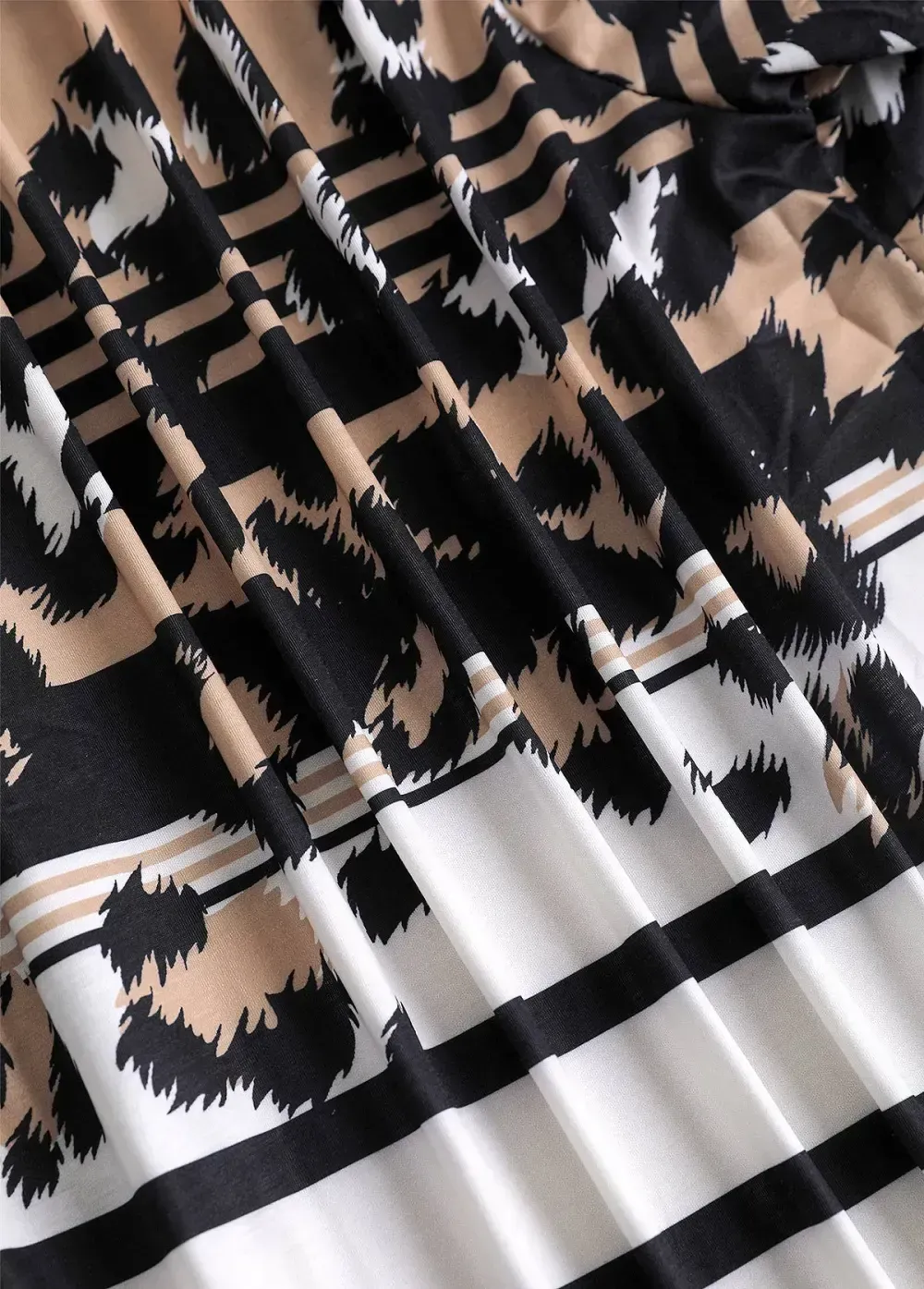 Dark Camel Leopard Long Sleeve Light Cardigan