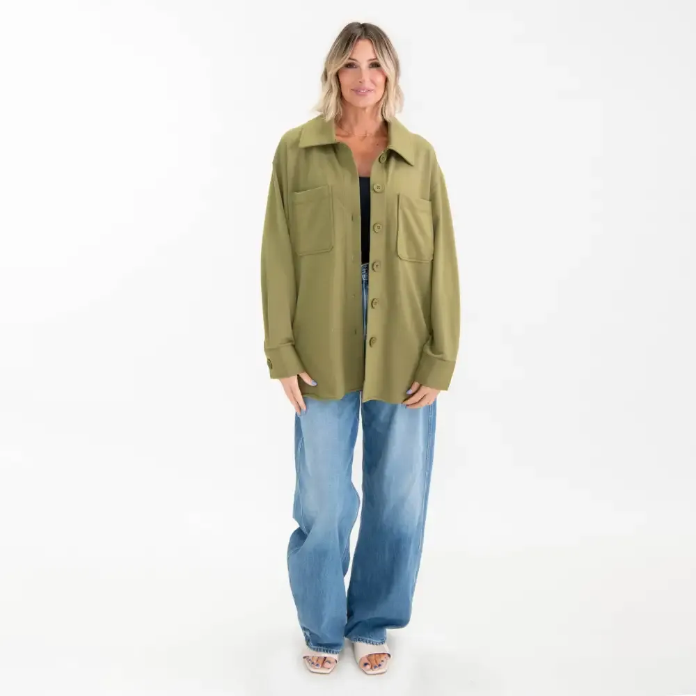 Faith Over Fear French Terry Shacket