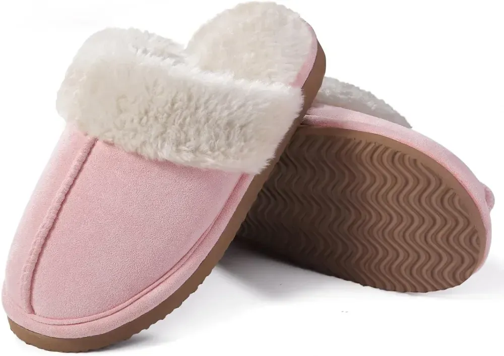 Litfun Women's Fuzzy Memory Foam Slippers Fluffy Winter House Shoes Indoor and Outdoor