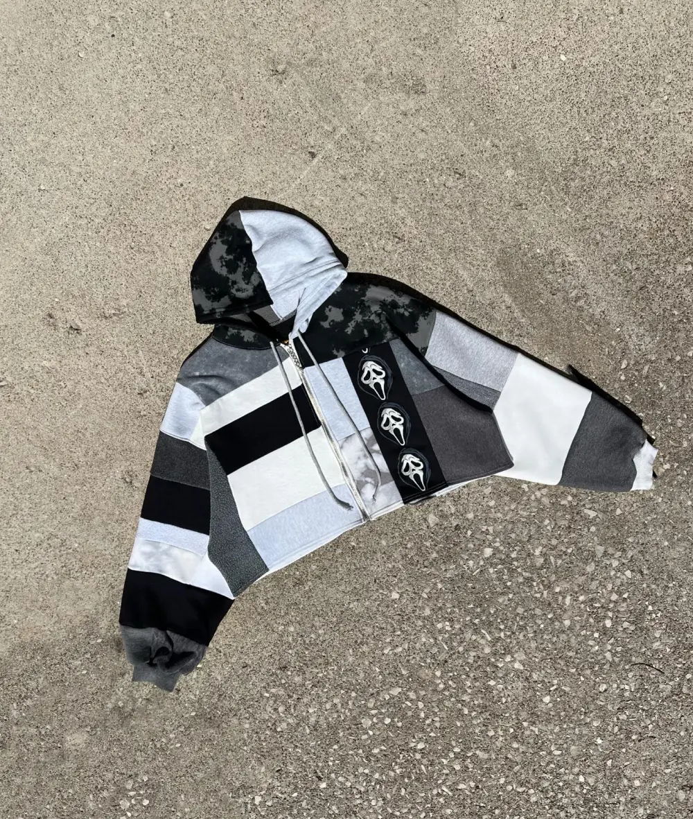 Black and white hoodie sweatshirts how perfect and cozy piece for your Halloween day