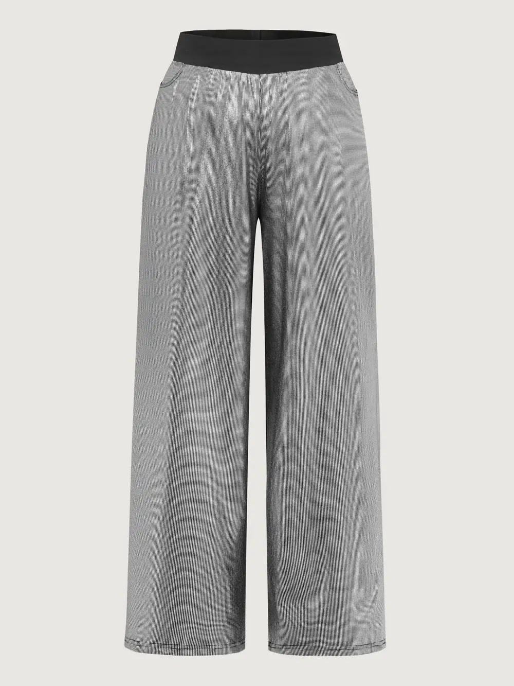 Sequin Stretchy Color Contrast Pants