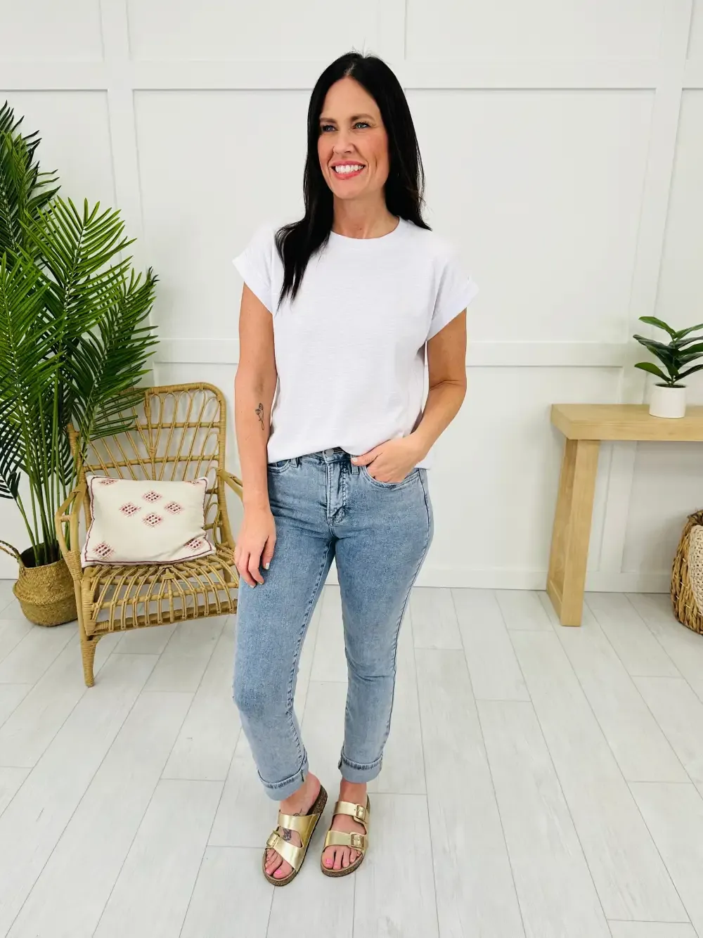 Can't Forget You Tummy Control Straight Jeans